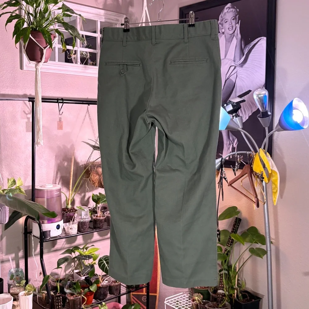 Lion Apparel Green Work Pants | Men's 36R Utility Straight Leg